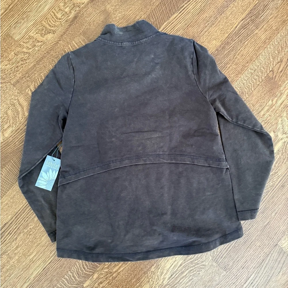 NWT‎ HABITAT Chill Jacket Hickory Brown Minimalist Earthy Neutral Grunge Boho S - Picture 2 of 6